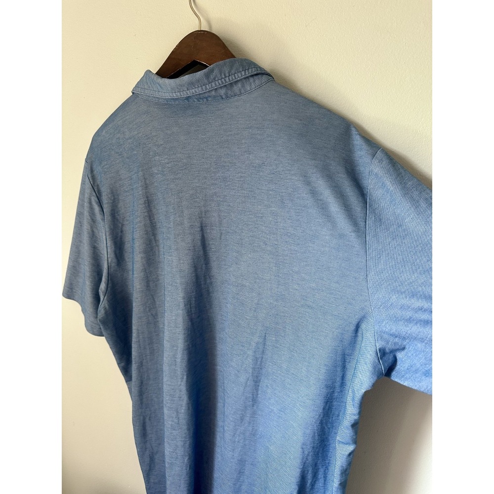 Travis Mathew 3XL Polo Shirt Light Blue Short Sleeve Mens Golf Collared Top - Picture 12 of 12